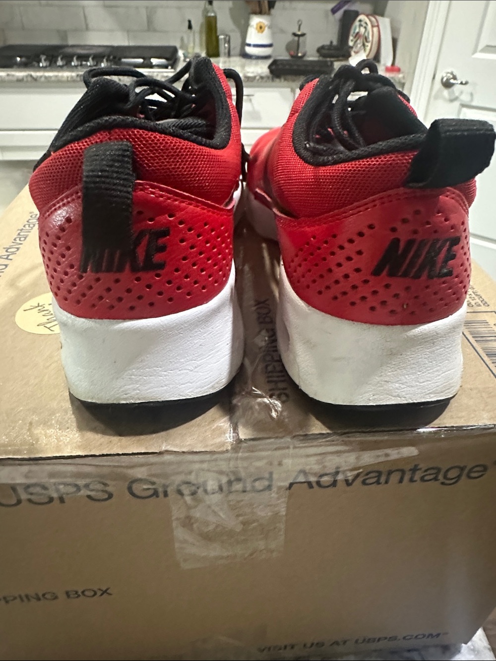 Nike Red and Black Running Shoes - Picture 4 of 5